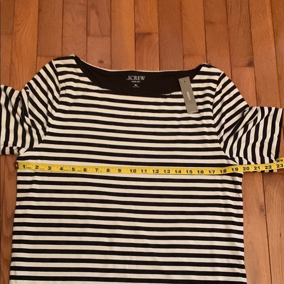 J. Crew Boxy Short Sleeve T-Shirt (Black & White) - Picture 9 of 12